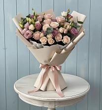 Букет цветов из:  Розы и Лизиантусы в Супонево