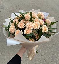 Букет Кремовые розы Латте в Супонево