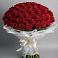 Букет 101 Красная роза Блэк Мэджик в Супонево