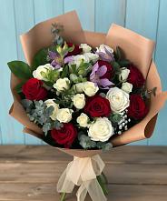Букет цветов из:  Розы и Альстромерии в Супонево