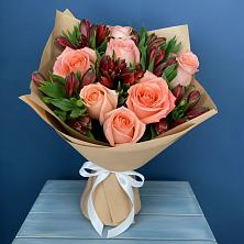 Букет цветов из:  Розы и Альстромерии в Супонево