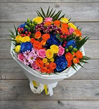 Букет цветов из:  Розы и Хризантемы в Супонево