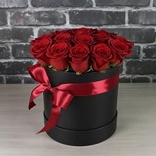 Цветочная композиция из Розы в шляпной коробке #REPLACE_PRED# Супонево