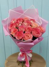 Букет 15 Розовых роз Равель в Супонево