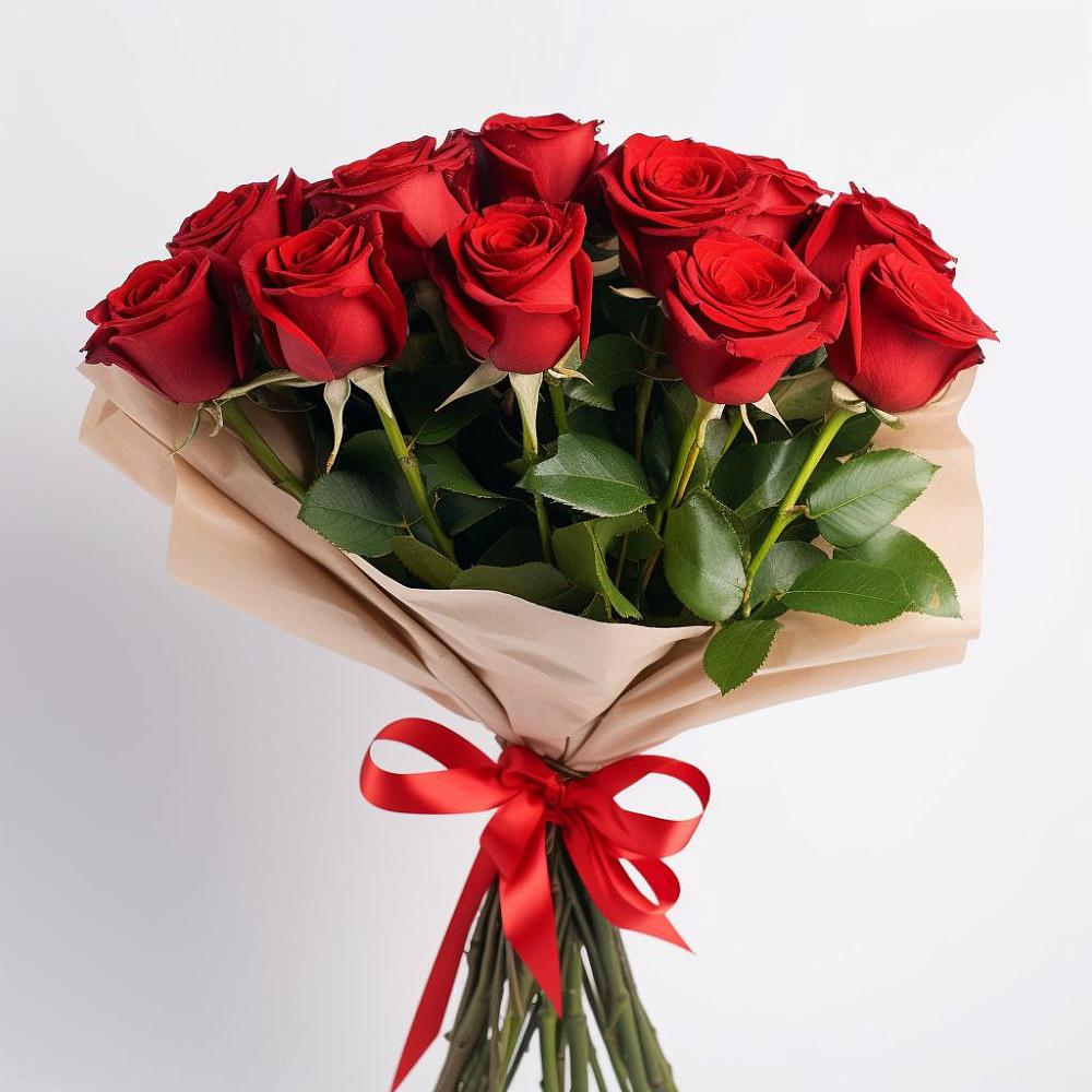 Букет 11 Красных роз Эдлесс Лав в Супонево